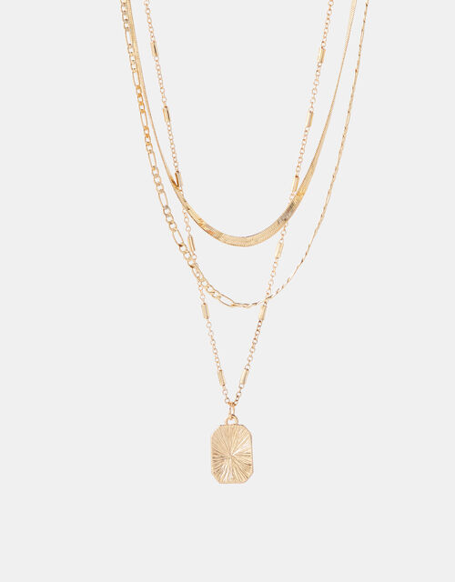 Pendant Multirow Necklace With Recycled Metal Necklaces Accessorize Global