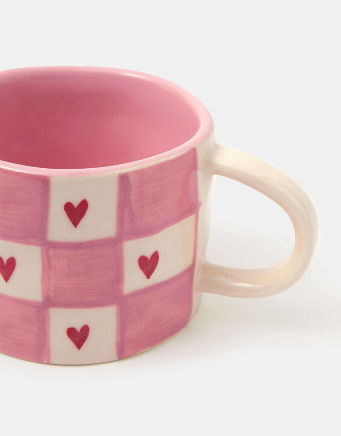 Heart Checkerboard Mug, , large