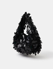 Sequin Fringe Handbag, , large