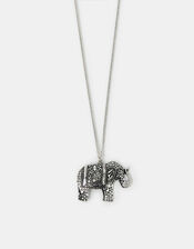 Long Elephant Pendant Necklace, , large
