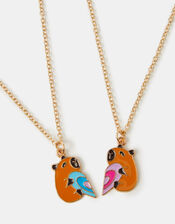 2-Pack Girls BFF Capybara Necklaces, , large