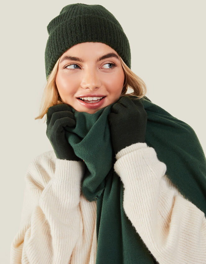 Super-Soft Hat, Gloves, and Scarf Set, Green (LIGHT GREEN), large