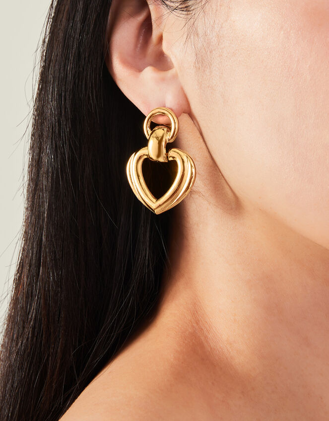 Heart Door Knocker Earrings, , large