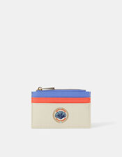 Seashell Embroidered Card Holder, , large