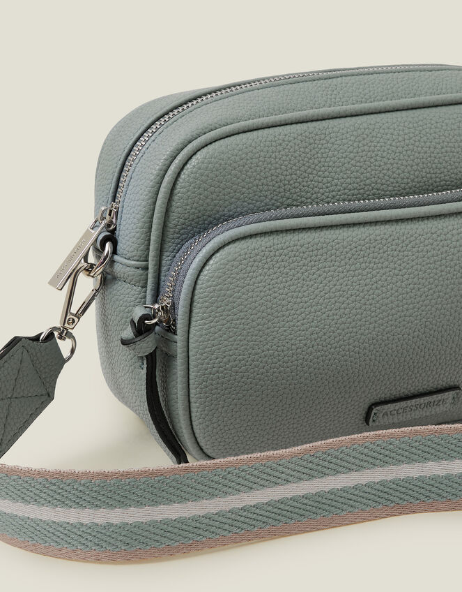 Double Zip Camera Bag, Blue (BLUE), large