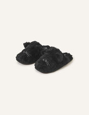 Cat Mule Slippers, Black (BLACK), large