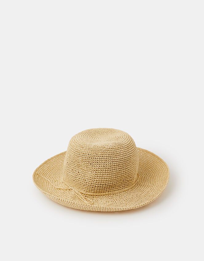 Straw Bucket Hat Natural, , large
