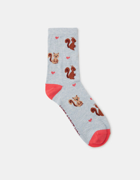 Squirrel Print Socks, , large