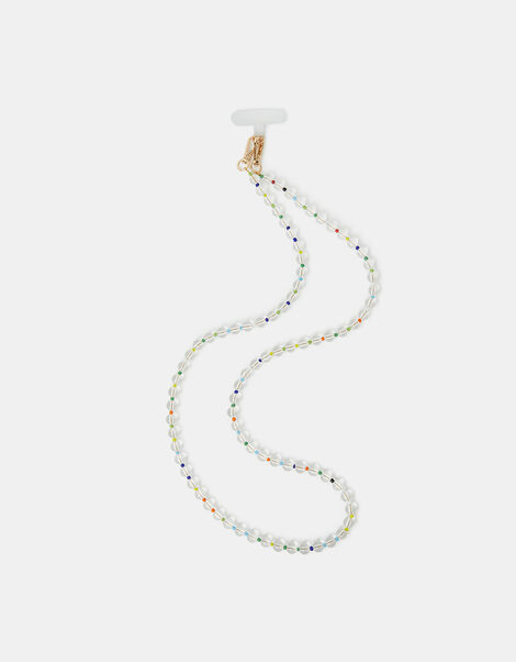 Rainbow Bead Phone Strap, , large