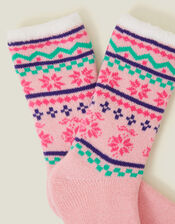 Fair Isle Cosy Socks, , large