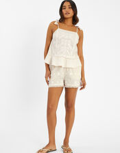 Mirror Embroidered Cami Top, Ivory (IVORY), large