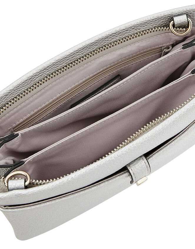 Kerry Cross-Body Bag, Silver (SILVER), large