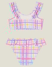 Check Print Bikini Set, Multi (BRIGHTS MULTI), large