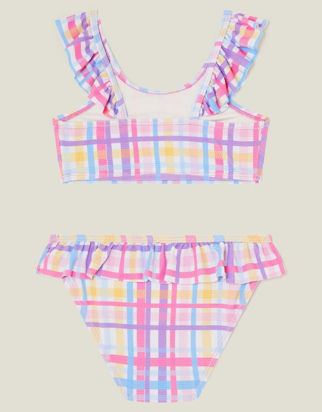 Check Print Bikini Set, Multi (BRIGHTS MULTI), large