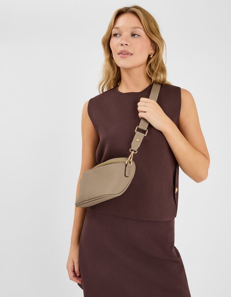 Crossbody Sling Bag, Brown (MOCHA), large