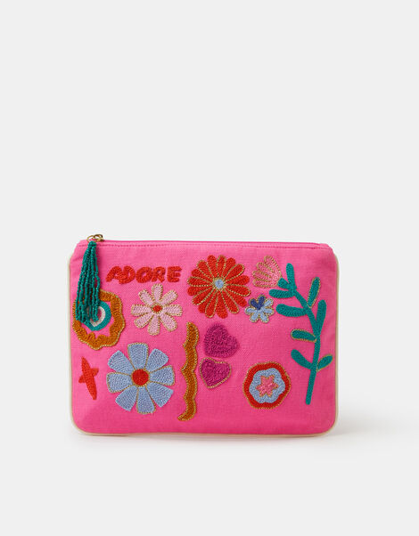 Adore Embroidered Pouch, , large