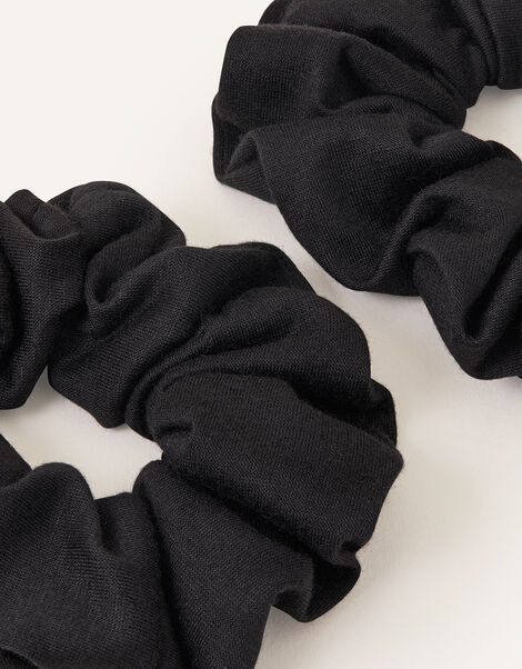 Large Plain Scrunchies Set of Two, , large