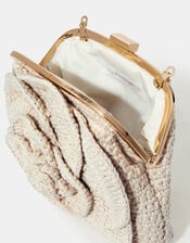 Corsage Macrame Clip Frame Bag, , large