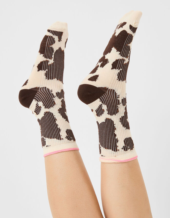 Cow Print Socks , , large