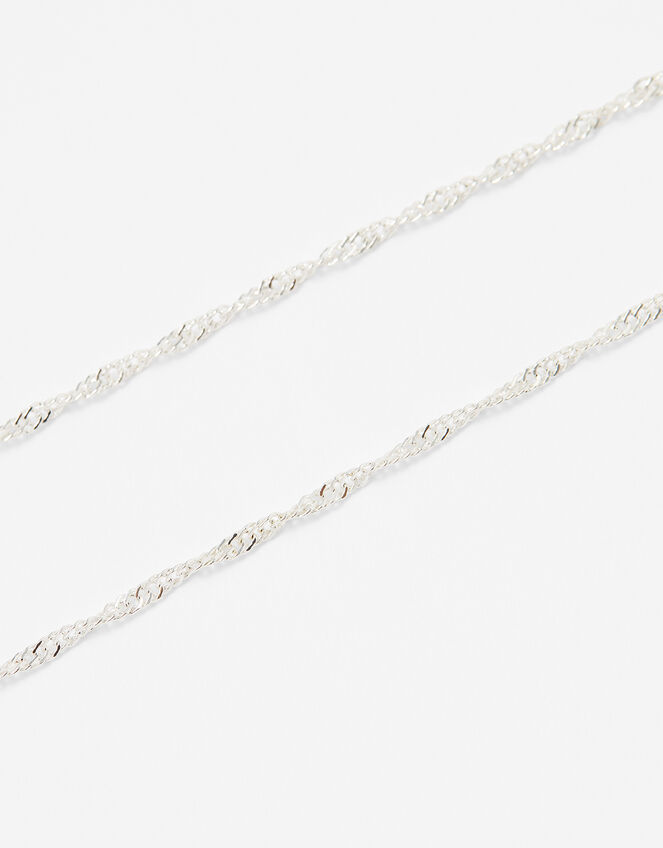 Twist Chain Necklace, Silver (SILVER), large