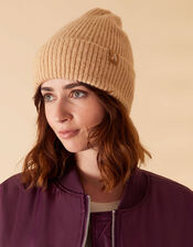 Oslo Beanie Hat, Camel (CAMEL), large