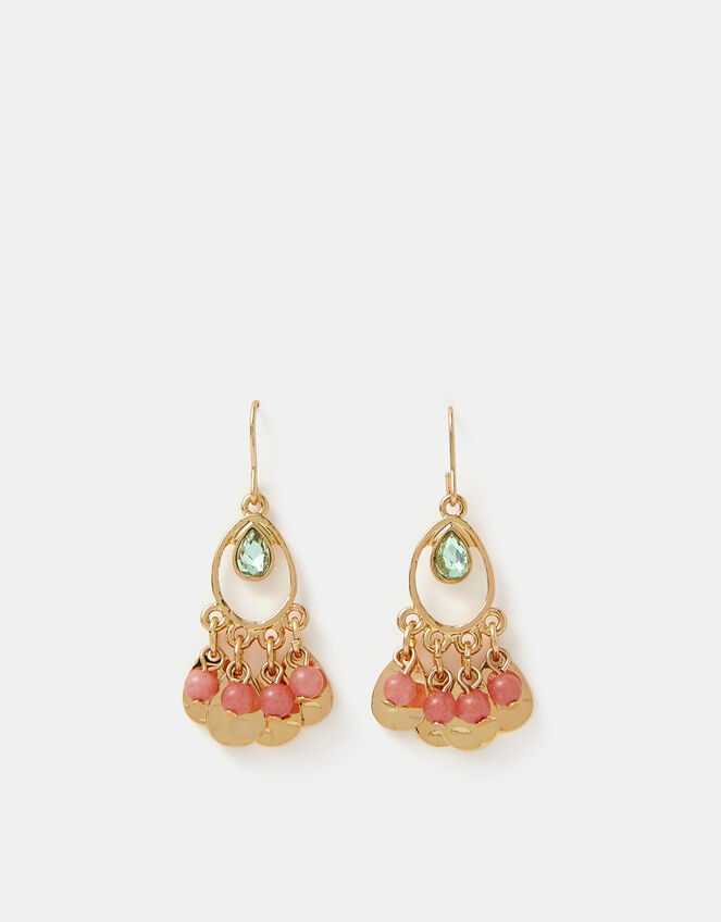 Beaded Tassel Drop Earrings, , large