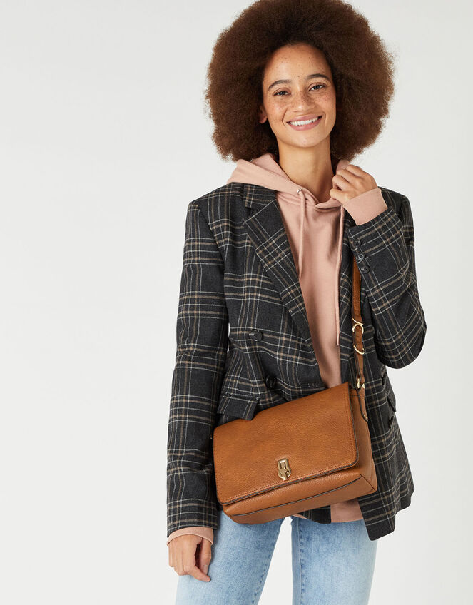 Ava Shoulder Bag, Tan (TAN), large