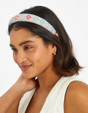 Mirror Embellished Headband, , large