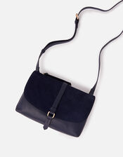 Farah Leather Flap Cross-Body Bag, , large