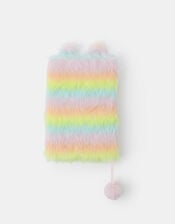 Girls Ombré Fluffy Bunny A5 Notebook, , large