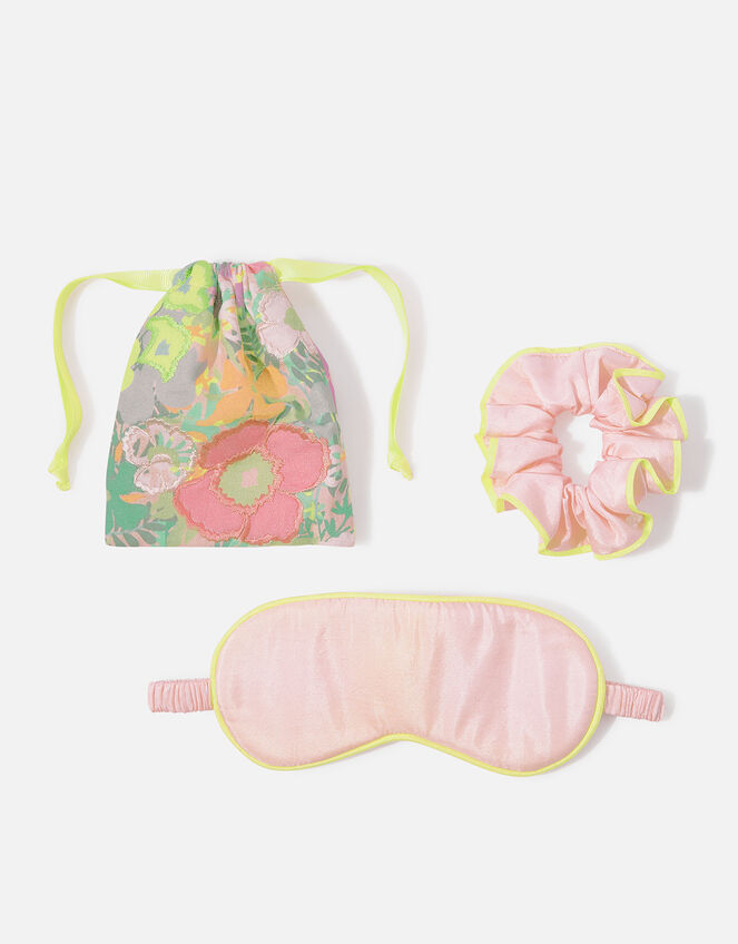 Hampton Floral Eye Mask and Scrunchie Set, , large