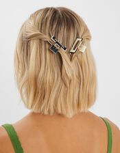 2-Pack Monochrome Claw Clips, , large