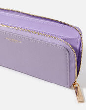 Large Zip Wallet, Purple (LILAC), large