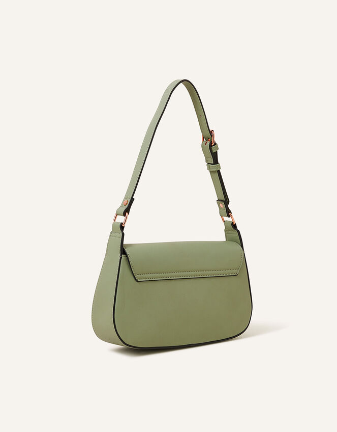 Buckle Strap Bar Shoulder Bag Green Shoulder bags Accessorize UK