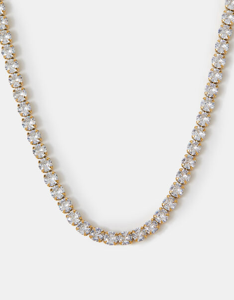 Stainless Steel Tennis Necklace, , large