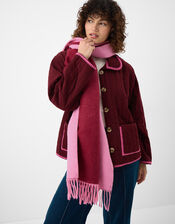 Two Tone Blanket Scarf, , large