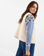 Faux Shearling Gilet , Cream (CREAM), large