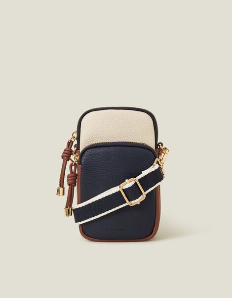 Webbing Strap Zip Phone Bag, , large