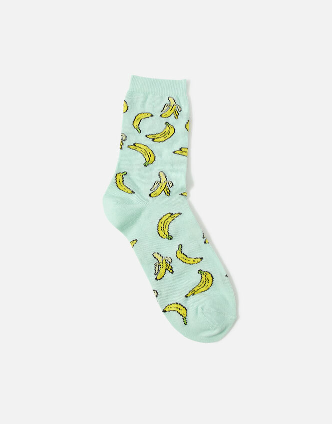 Totally Bananas All-Over Socks, Green (GREEN), large