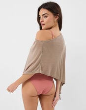 Shimmer Poncho, Natural (CHAMPAGNE), large