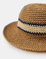 Varsity Stripe Woven Bucket Hat, , large