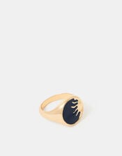 Sun Signet Ring, Gold (GOLD), large