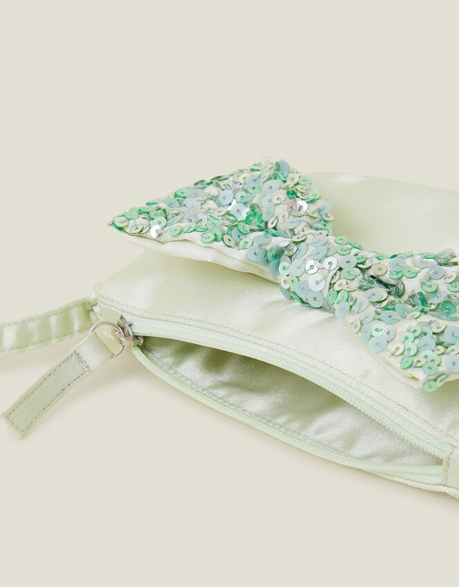 Girls Satin Bow Bag, , large