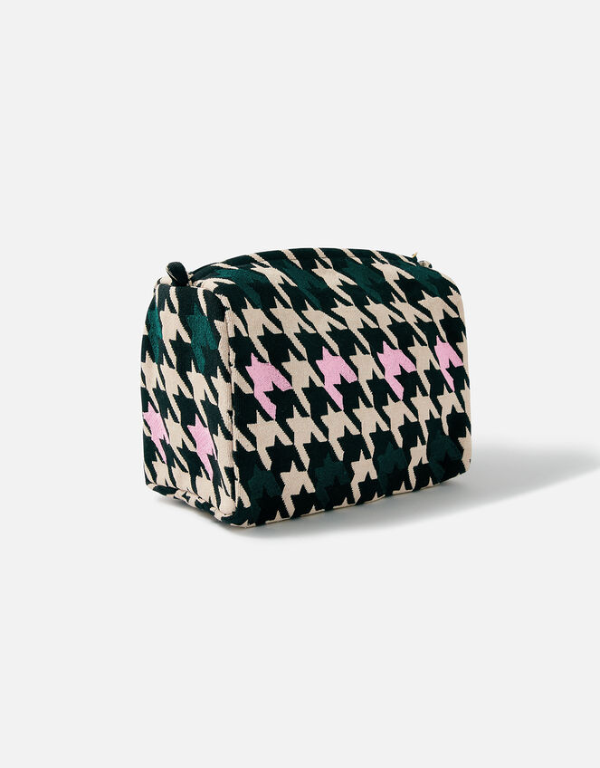 Houndstooth Wash Bag, , large