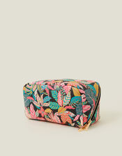 Tropical Print Wash Bag, , large