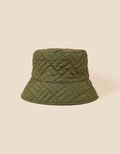Quilted Bucket Hat, Green (GREEN), large