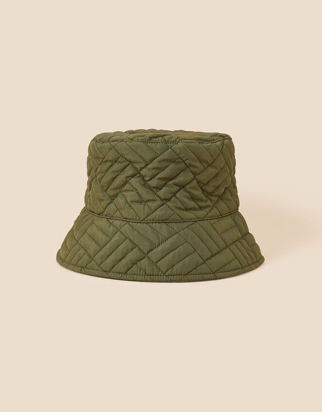 Quilted Bucket Hat, Green (GREEN), large