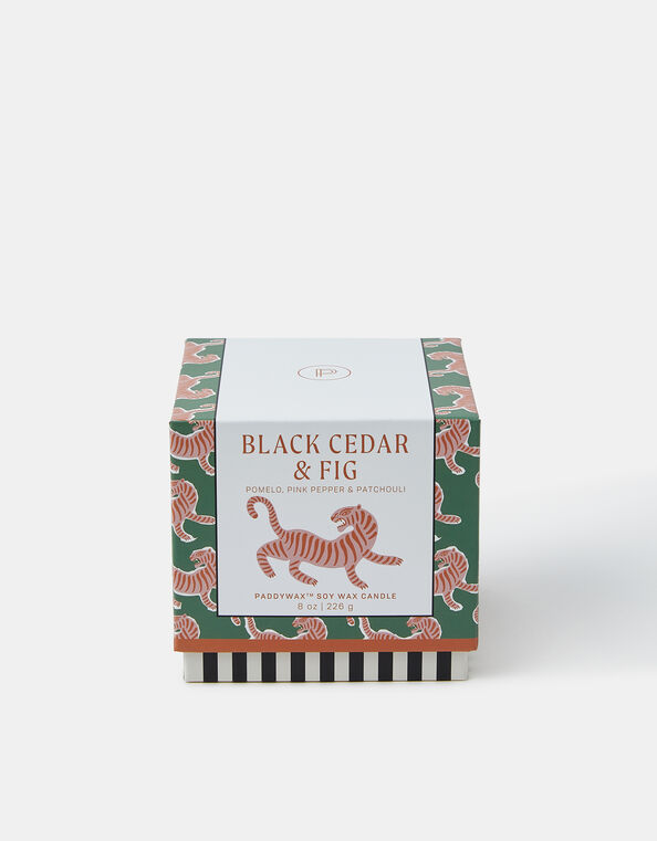 Paddywax Black Cedar & Fig Soy Wax Ceramic Candle, , large