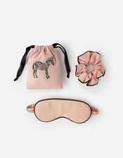 Zebra Eye Mask, Pouch and Scrunchie Set WWF Collaboration, , large