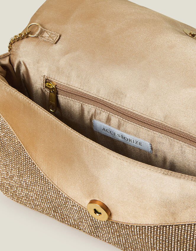 Shimmer Clutch Bag, , large